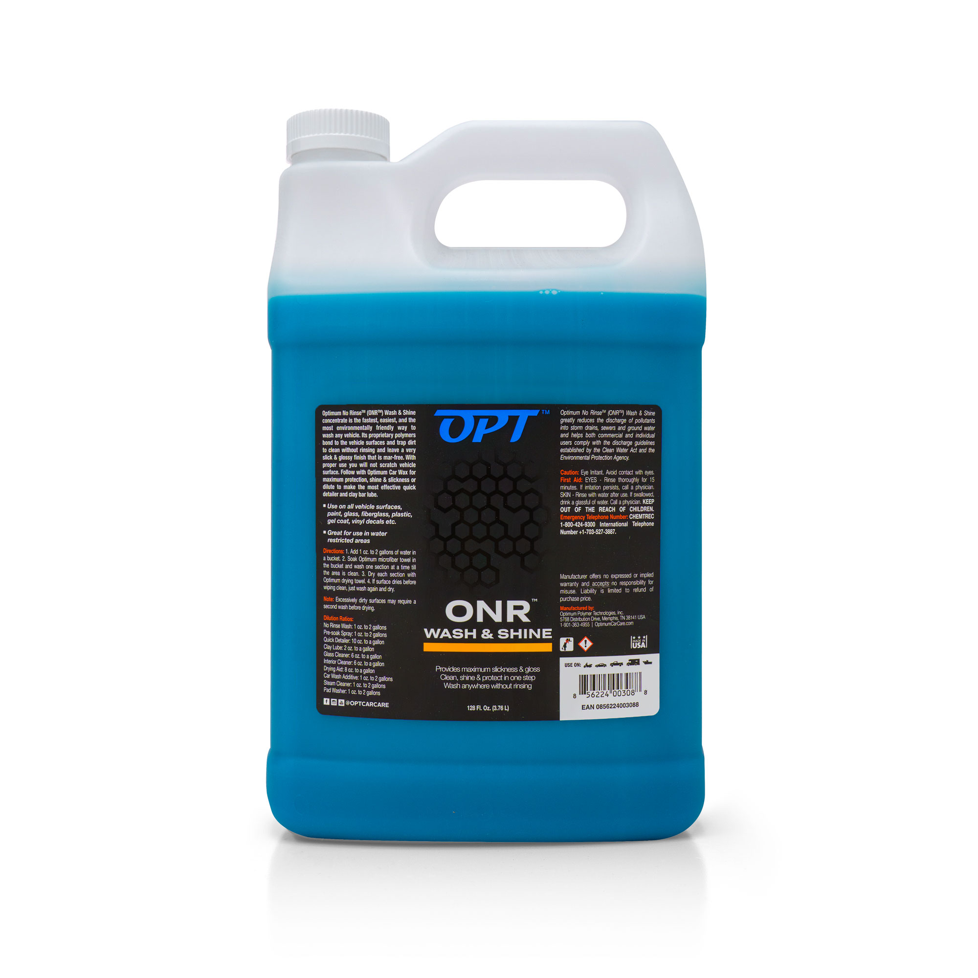 Optimum No Rinse Wash & Shine (BLUE) - Opti-Coat